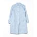 [human woman] пальто с отложным воротником M голубой женский 