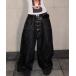  широкий брюки джинсы metal пряжка дизайн Denim широкий брюки мужской женский 