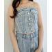 [Heather] bare top FREE голубой женский 