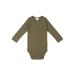  baby [ONLINE ограничение ] длинный рукав боди Fir Bark| органический хлопок mo Dahl 