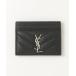 [SAINT LAURENT PARIS] футляр для карточек - черный женский 