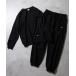  выставить FIRM COTTON L/S SWEATSHIRT / EASY SWEATPANTS 2-PIECE SET / ферма хлопок 