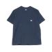 [DANTON] one отметка короткий рукав футболка - темно-синий мужской 