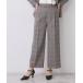  брюки широкий распорка брюки / выставить соответствует возможно [ стиральная машина OK/ легкий утюг ] женский 