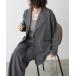  выставить [2 листов SET] tailored jacket + широкий брюки женский 