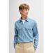  рубашка постоянный Fit рубашка голубой хлопок Denim мужской 