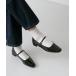 [menue] Flat туфли-лодочки 22.5cm оттенок черного прочее женский 