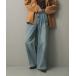  джинсы Denim Denim брюки [WEB/ часть магазин ограничение размер ] боковой вырез наружный Denim женский 