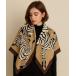  палантин muffler [ NOLITA /no Lee ta] 2 цвет развитие Zebra рисунок большой размер шарф 90×90cm... полиэстер палантин женский 