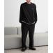  выставить THOUSAND MILE/sau The ndo миля CREW NECK LONG SLEEVE T-SHIRT&LONG PANTS двусторонний fli