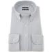  формальный рубашка [ super non утюг * стрейч * скорость .][ длинный рукав ][BLACK LINE] кнопка down рубашка /[4S] мужской 