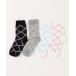 носки [4 пар комплект ] цельный diamond рисунок Crew длина носки женский 