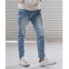  джинсы mp14219-heart patched denim skinny pants Denim легкий брюки (1M25F050) мужской 