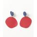 [UN3D.] серьги ( обе уголок для ) FREE красный женский 