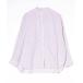 [ANGIE] полоса рисунок длинный рукав блуза FREE лиловый женский 