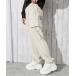  брюки-карго [ привидение вышивка × cargo ] женский karuze брюки талия резина широкий Silhouette осень-зима весна женский 