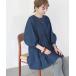 [AMERICAN HOLIC] 7 минут рукав туника M индиго голубой женский 