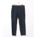 [GLOBAL WORK] полоса рисунок легкий брюки M темно-синий мужской 