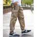  брюки-карго (RM)[LUXE/R GOLF] стрейч Cross боковой линия брюки-карго мужской 