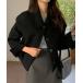 пальто с отложным воротником пальто YUGA_YGMC wool short coat женский 