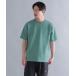 [SHIPS] короткий рукав вязаный LARGE светло-зеленый мужской 