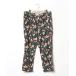 [HARE] цветочный принт легкий брюки FREE лиловый мужской 