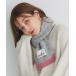  muffler палантин MOOMIN Moomin нашивка есть распределение цвета ребра muffler женский 