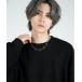  колье [Cr+ov( Claw vu)] кручение ссылка серебряная цепь колье oku-neck-3[RBTS] мужской женский 