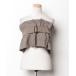 [RETRO GIRL] bare top - Brown женский 