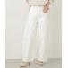 [NANO universe] брюки-чинос M белый женский 