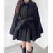 [Heather] пальто с отложным воротником FREE черный женский 