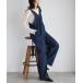[TRIANGLE PALETTE] комбинезон FREE индиго голубой женский 