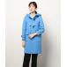 [green label relaxing] полупальто "даффл коут" 38 голубой женский 