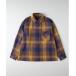  рубашка [BACK NUMBER] большой размер проверка рубашка жакет мужской 