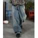  джинсы AW gran ji обработка barrel нога Denim брюки мужской женский унисекс [ILL'S] мужской женский 