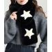  защита горла "neck warmer" шарф снуд Craig звезда рисунок двусторонний мех пелерина / объем мех мягкий мех мужской женский 
