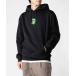 Parker обратная сторона ворсистый HUF MEGABLAST EMB P/O HOODIE - f mega blast en Boss Logo вышивка Parker мужской женский 