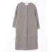 [NATURAL BEAUTY BASIC] no color пальто SMALL серый женский 