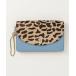 [DIANE von FURSTENBERG] Leopard клатч - голубой женский 