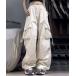 [SHEENA] брюки-карго M слоновая кость женский 