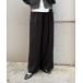  брюки [ теплый слаксы ]2 tuck широкий брюки женский 