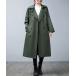  тренчкот пальто nochi гонг peru× двойной yoke длинный тренчкот женский 