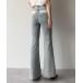  джинсы Denim Denim брюки гонки карман flair Denim брюки женский 