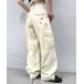 [WHO'S WHO gallery] брюки-карго FREE слоновая кость женский 
