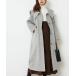 [natural couture] пальто с отложным воротником FREE серый женский 