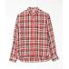 [The DUFFER of ST.GEORGE] в клетку рубашка с длинным рукавом S красный мужской 