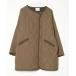 [DISCOAT] стеганое полотно с хлопком пальто FREE зеленый женский 