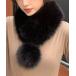  защита горла "neck warmer" шарф снуд pompon имеется искусственный мех muffler теплый женский 