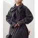 [one after another NICE CLAUP] пальто с отложным воротником FREE угольно-серый женский 