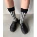  носки [SANSeLF] цепь образец ребра носки saa25a201 женский 